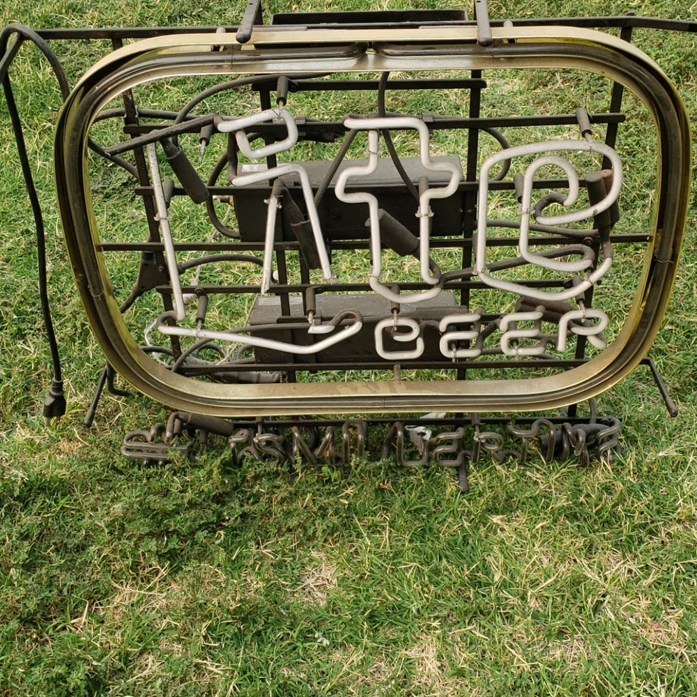 Miller light neon sign